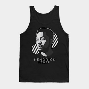 A simple black and white photo of Kendrick Lamar Tank Top